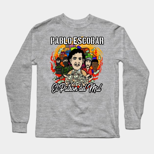 PABLO ESCOBAR Long Sleeve T-Shirt by depank